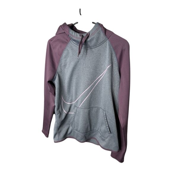 Nike Women's Grey and Purple Sweatshirt dry-fit size med - Picture 1 of 5